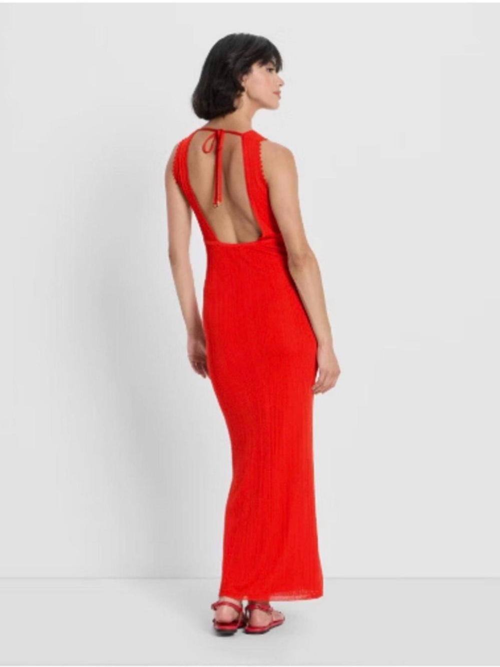NWT! Red Open-Back Maxi Dress